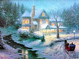 Moonlit Sleigh Ride by Thomas Kinkade